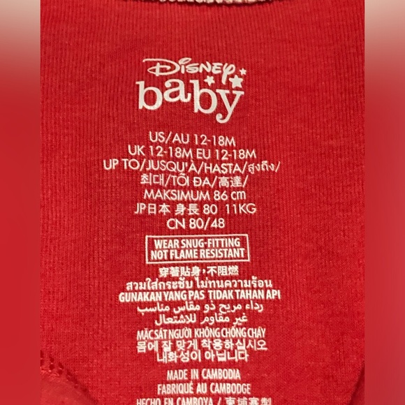 Disney Baby My First Christmas Onesie - Picture 4 of 6